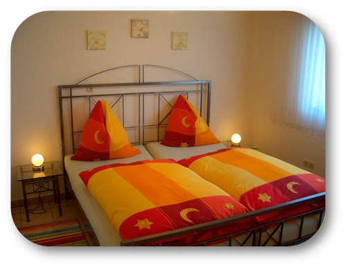 Schlafzimmer in der Großansicht